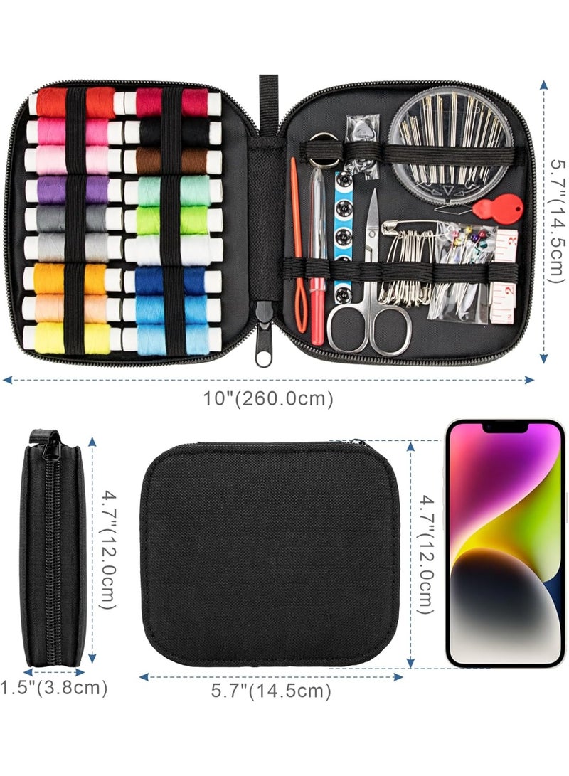 Sewing Kit Gifts for Mom Grandma Women Men Teen Girls Boys Beginner Traveler, Portable Sewing Supplies Accessories Contains Thread, Needles, Scissors, Dorm Room Essentials - Image 2